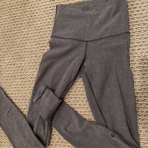 Lululemon Gray Wunder Under Leggings